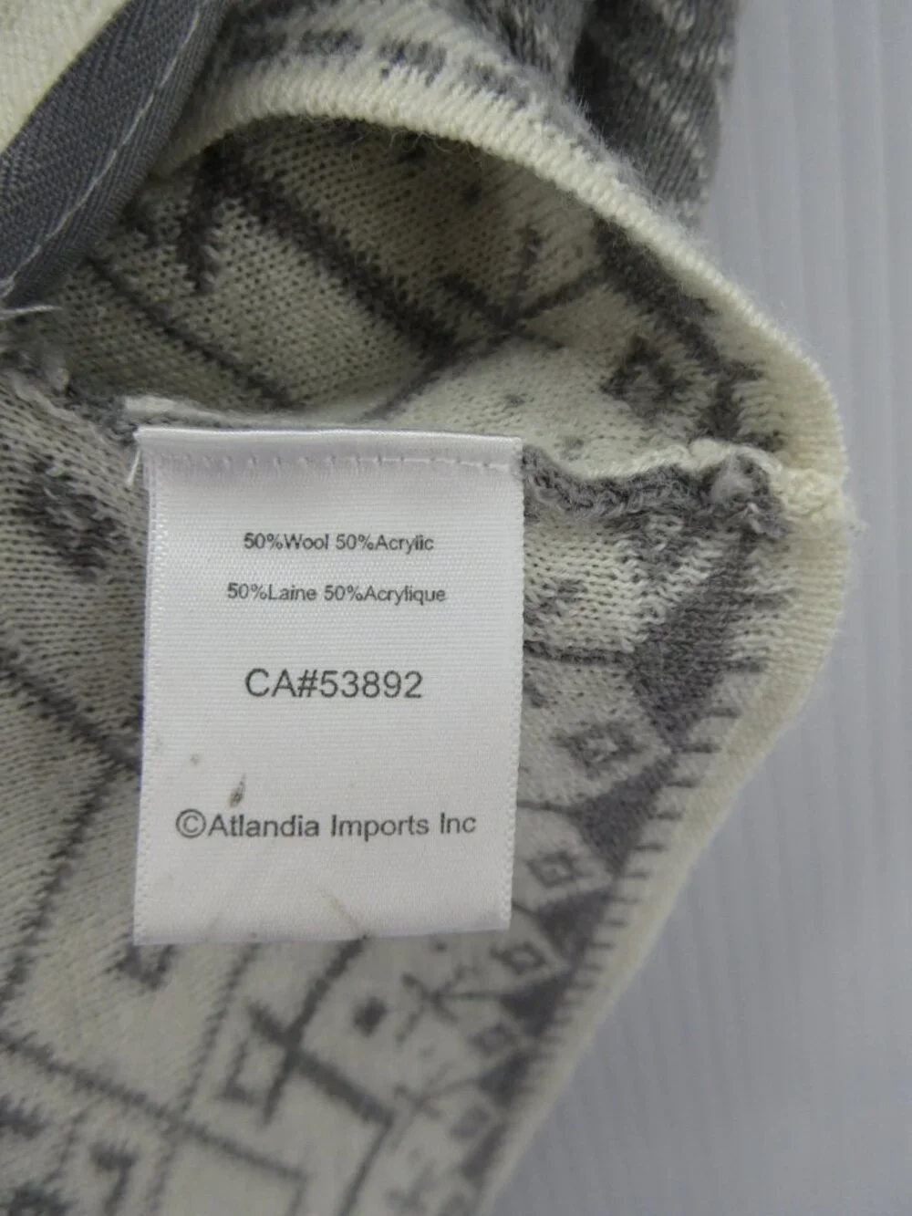 Icelandic Design Sweater Medium Wool Vest Cardigan Nordic Snowflake - Picture 9 of 11